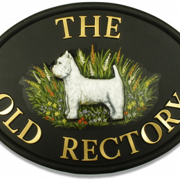 Westie Full Large house sign