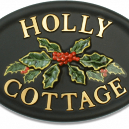 Holly house sign
