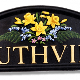 Daffodils house sign