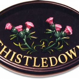 Thistles house sign