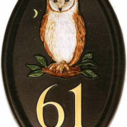 Owl Barn house sign