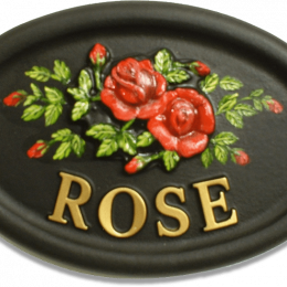Roses house sign
