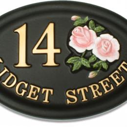 Roses Split house sign
