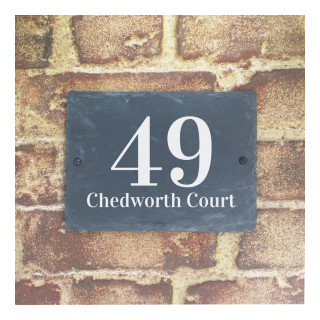 Chedworth Slate House Sign house sign