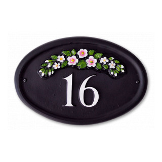 Row Of Flowers Floral House Sign house sign