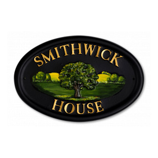Oak Tree House Sign house sign